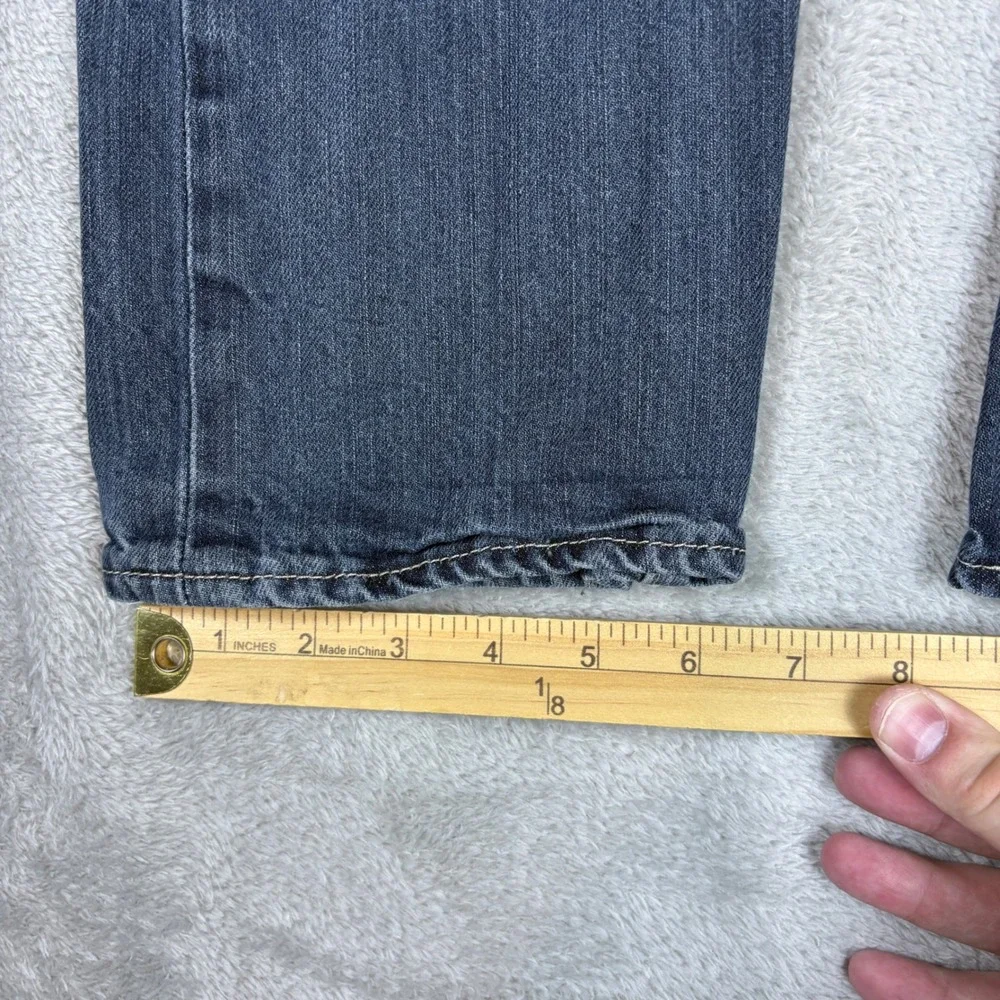 Levi's Jeans Men 34x30‎ (Fits 32x29) 501 Original Straight Blue Whiskered Faded